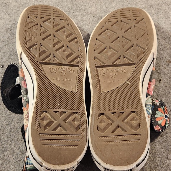 Converse Chuck Taylor All Star High Top Shoes Womens Size 7 Floral Canvas Print - Picture 16 of 16